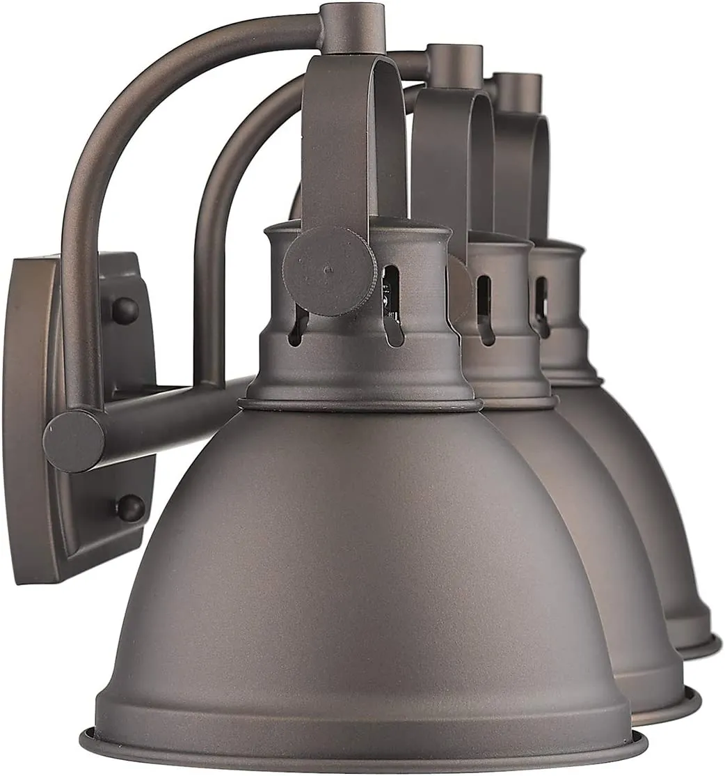 New in box! Emliviar 3-Light Vanity Light Fixture, Oil Rubbed Bronze Finish with Metal Shade