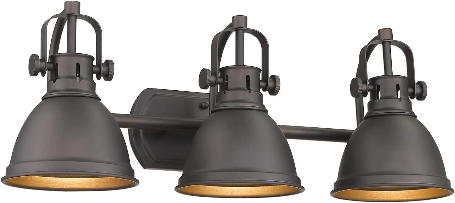 New in box! Emliviar 3-Light Vanity Light Fixture, Oil Rubbed Bronze Finish with Metal Shade