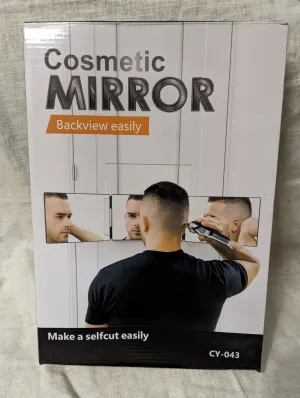 New Telescopic Hook Type Multi-sided Makeup Mirror Portable Hanging Mirror black, Retails $87 