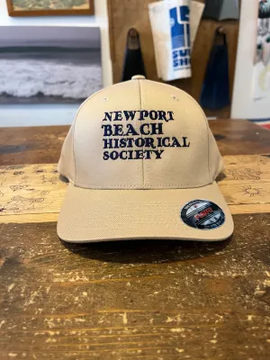 Newport Beach Historical Society Flex Fit Hat TAN