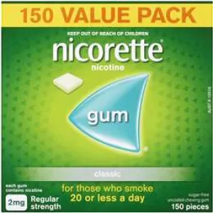 Nicorette Quit Smoking Nicotine Gum Classic 2mg 150Pack