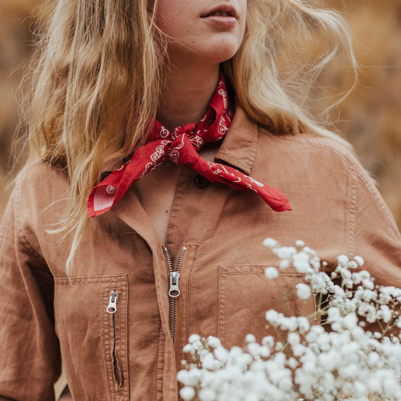 No. 053 Red Bikes Bandana