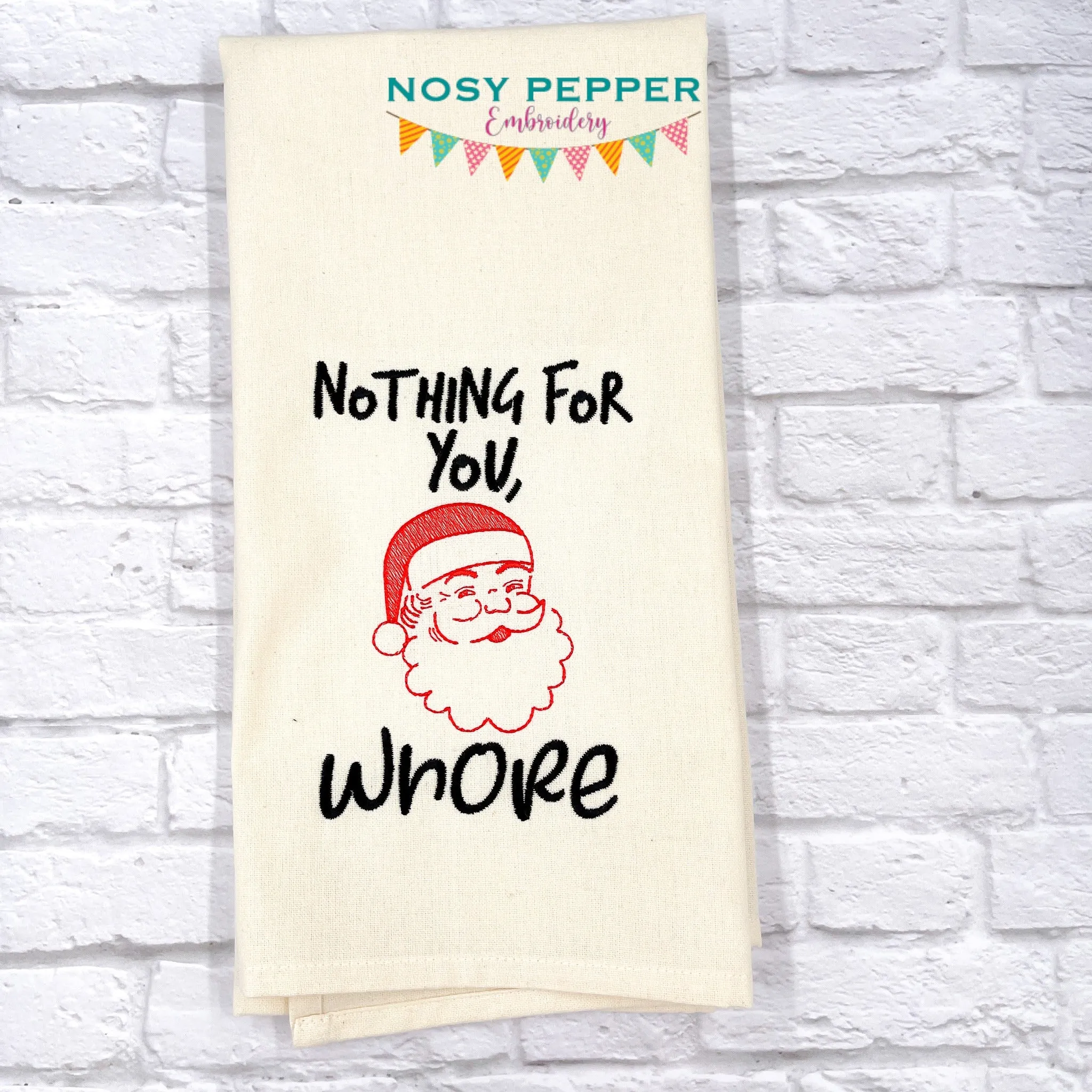 Nothing For You, Wh@re machine embroidery design (4 sizes included) DIGITAL DOWNLOAD