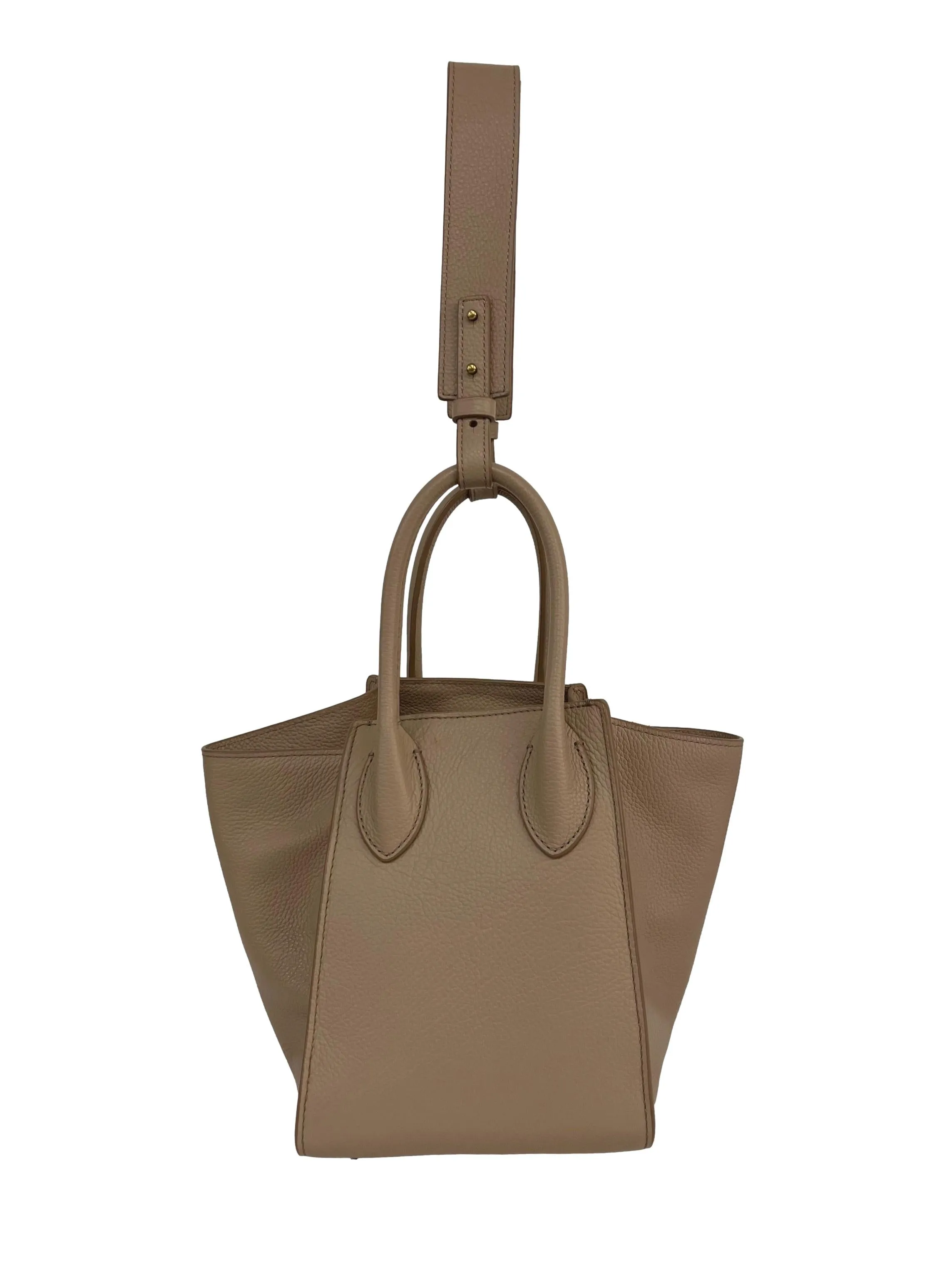 Nude LU Zip Top Handle Bag