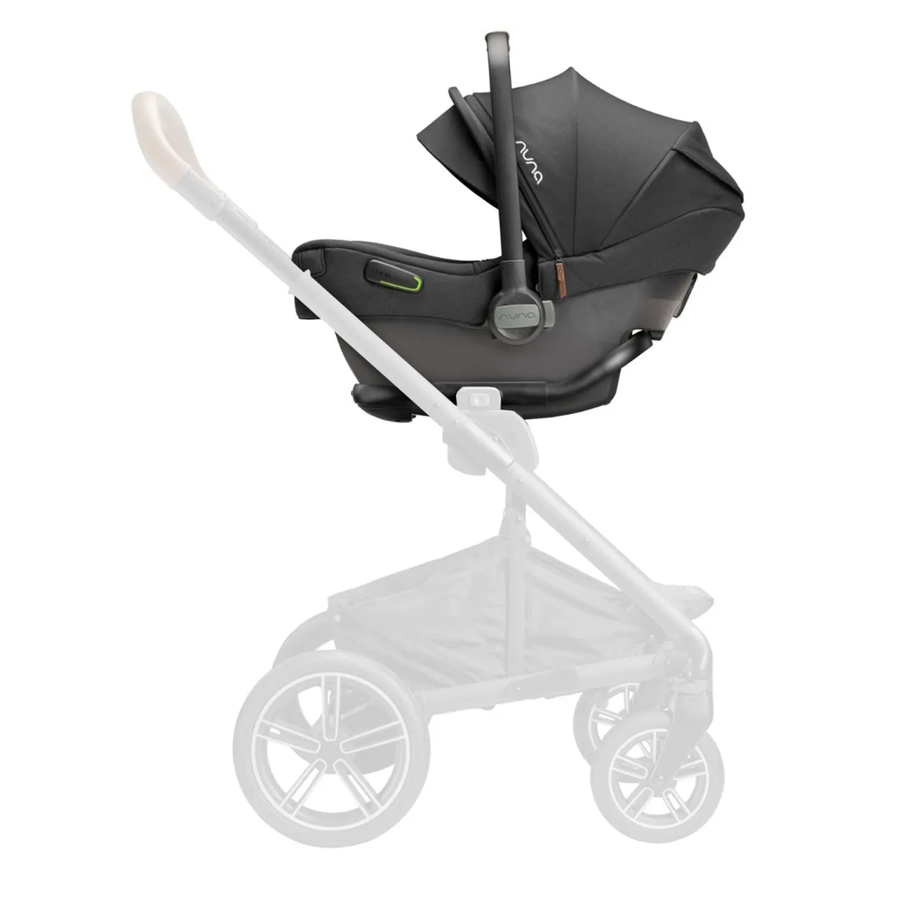 Nuna Pipa Next i-Size Infant Carrier - Caviar (Tan Leatherette)
