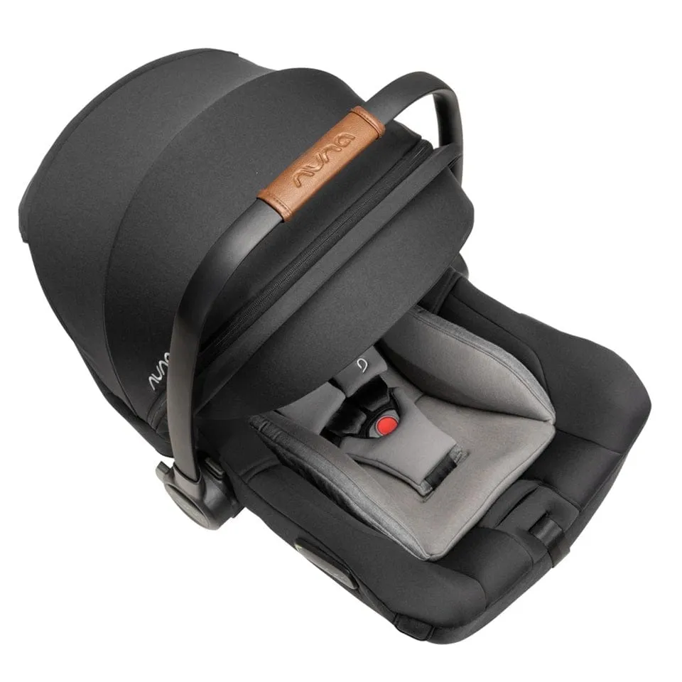 Nuna Pipa Next i-Size Infant Carrier - Caviar (Tan Leatherette)