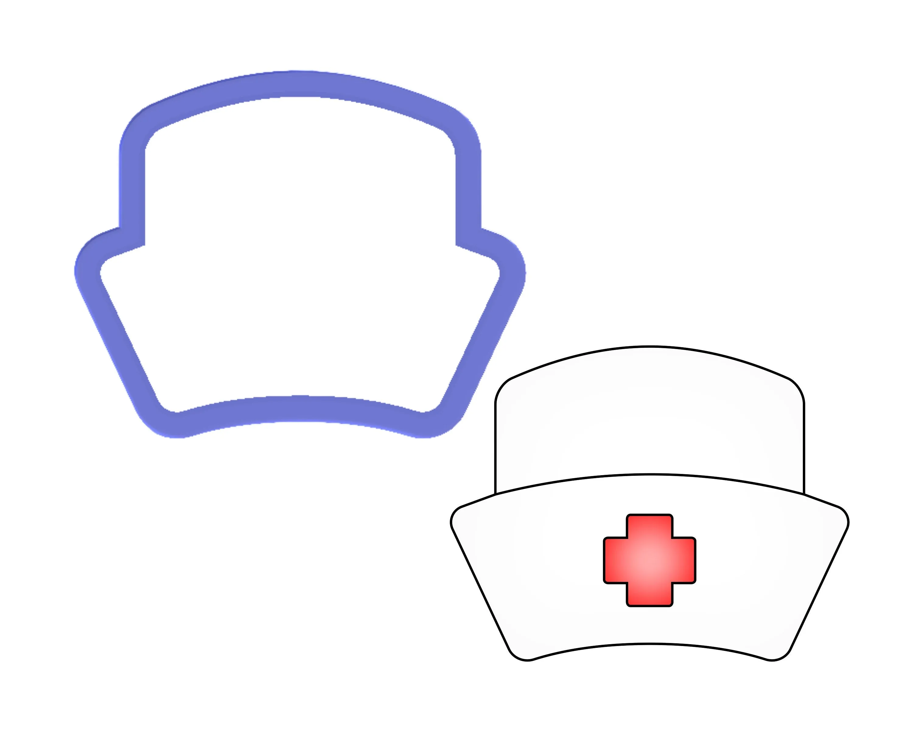 Nurse Hat Cookie Cutter
