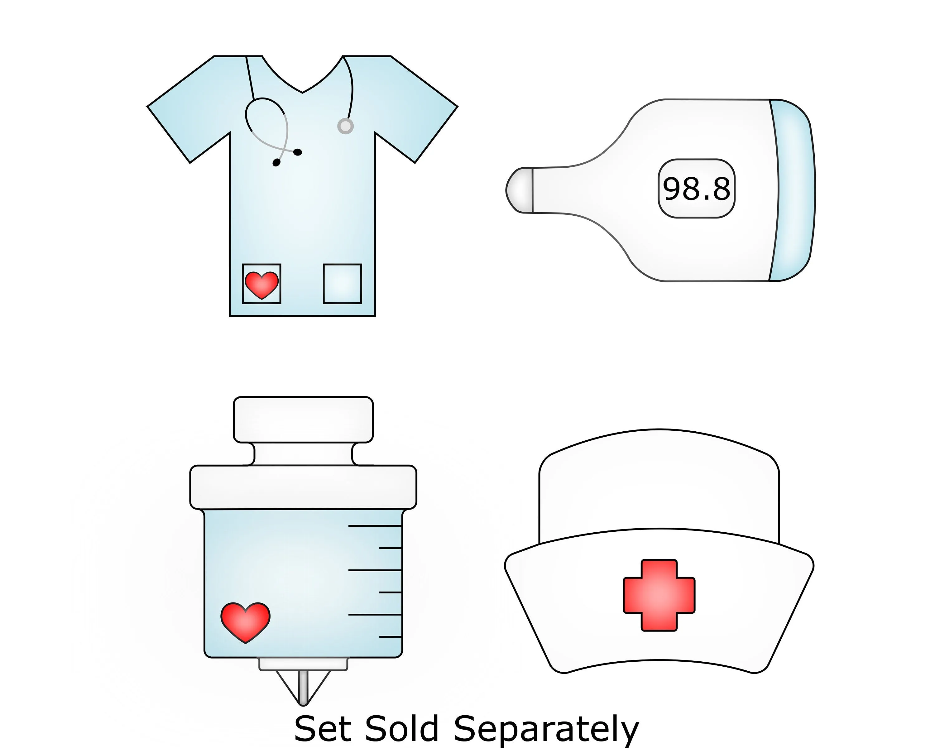 Nurse Hat Cookie Cutter