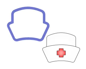 Nurse Hat Cookie Cutter
