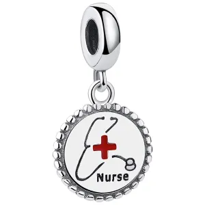 Nurse Stethoscope Pendant Bead Charm
