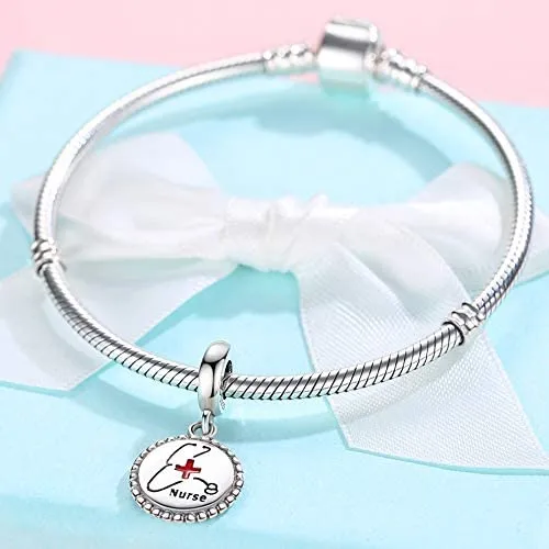 Nurse Stethoscope Pendant Bead Charm