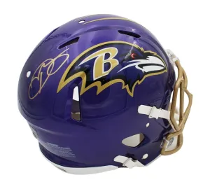 Odell Beckham Signed Baltimore Ravens Speed Authentic Flash NFL Helmet