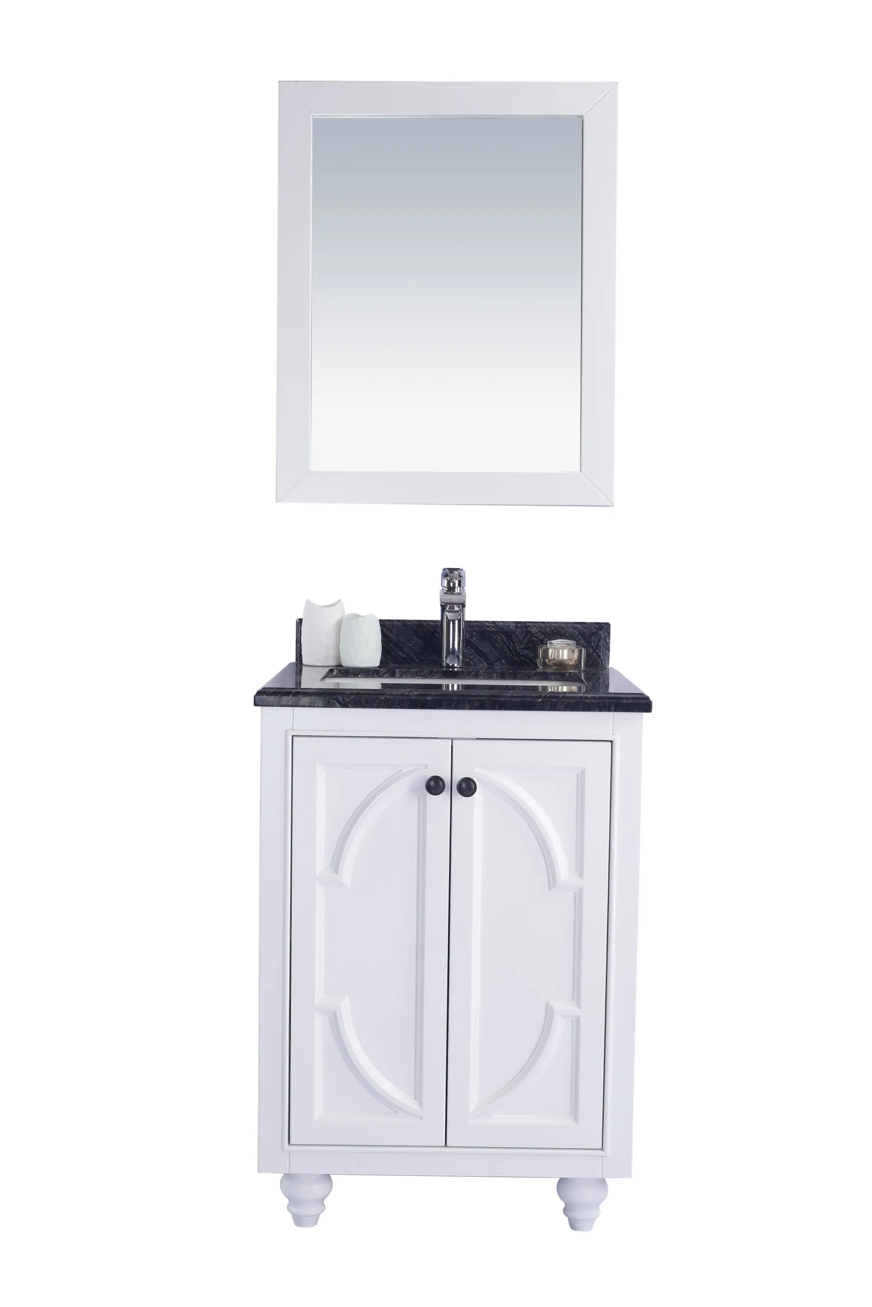 Odyssey 24" White Bathroom Vanity with Countertop