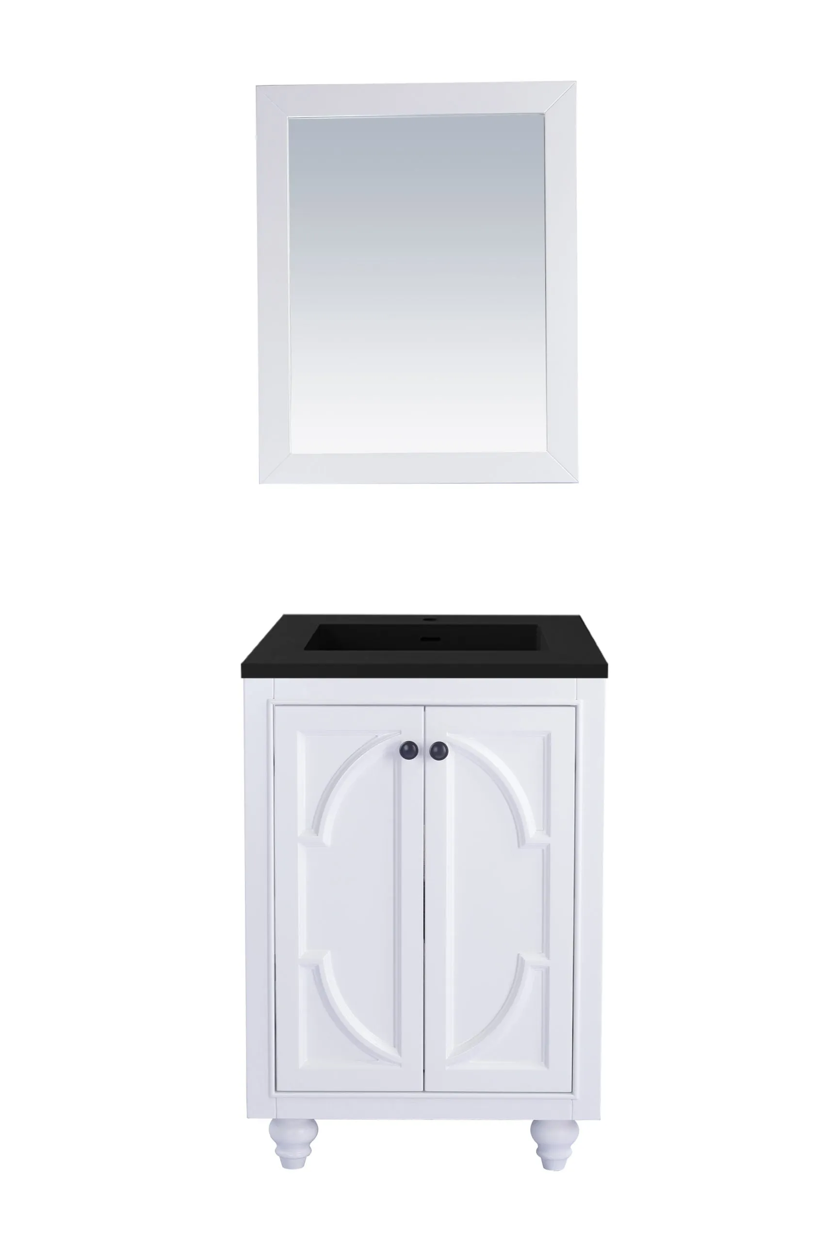 Odyssey 24" White Bathroom Vanity with Countertop