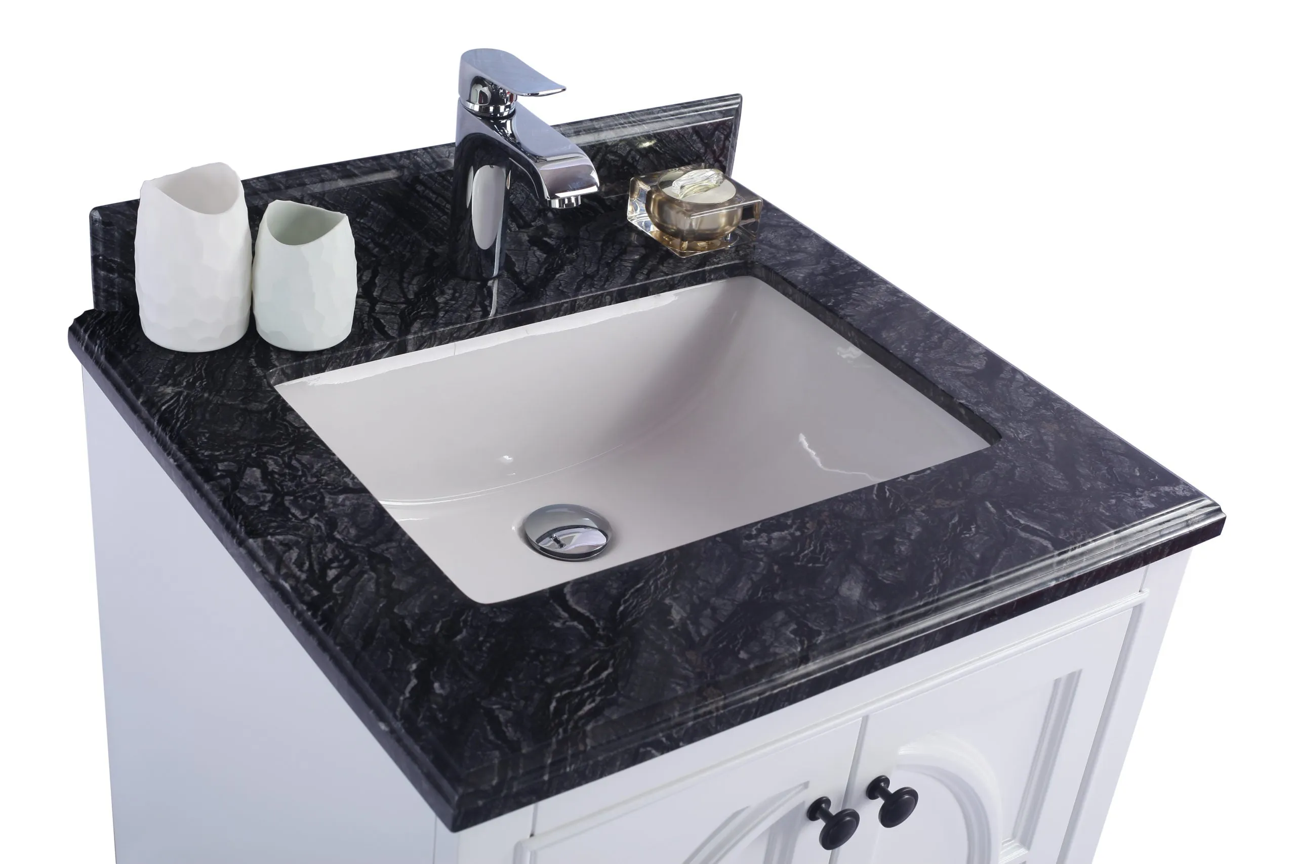Odyssey 24" White Bathroom Vanity with Countertop