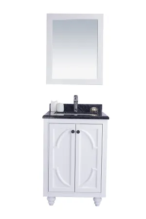 Odyssey 24" White Bathroom Vanity with Countertop