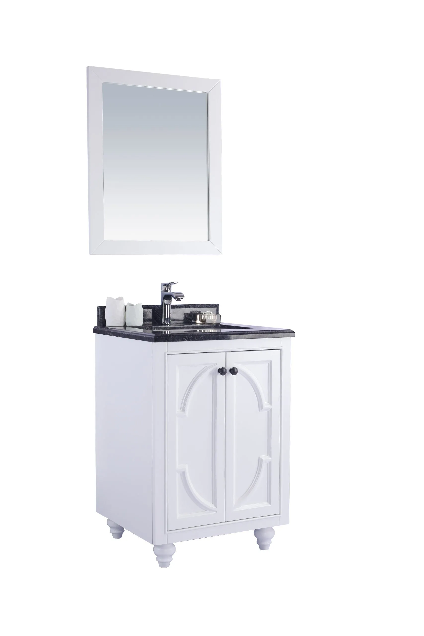 Odyssey 24" White Bathroom Vanity with Countertop