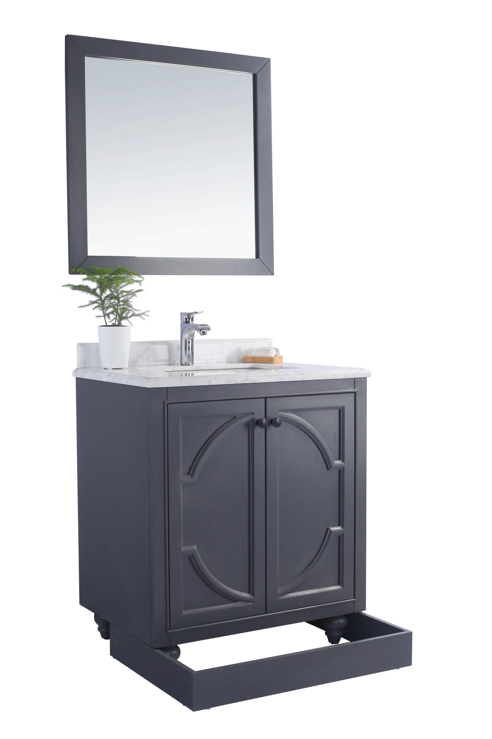 Odyssey 30" Maple Grey Bathroom Vanity with Countertop