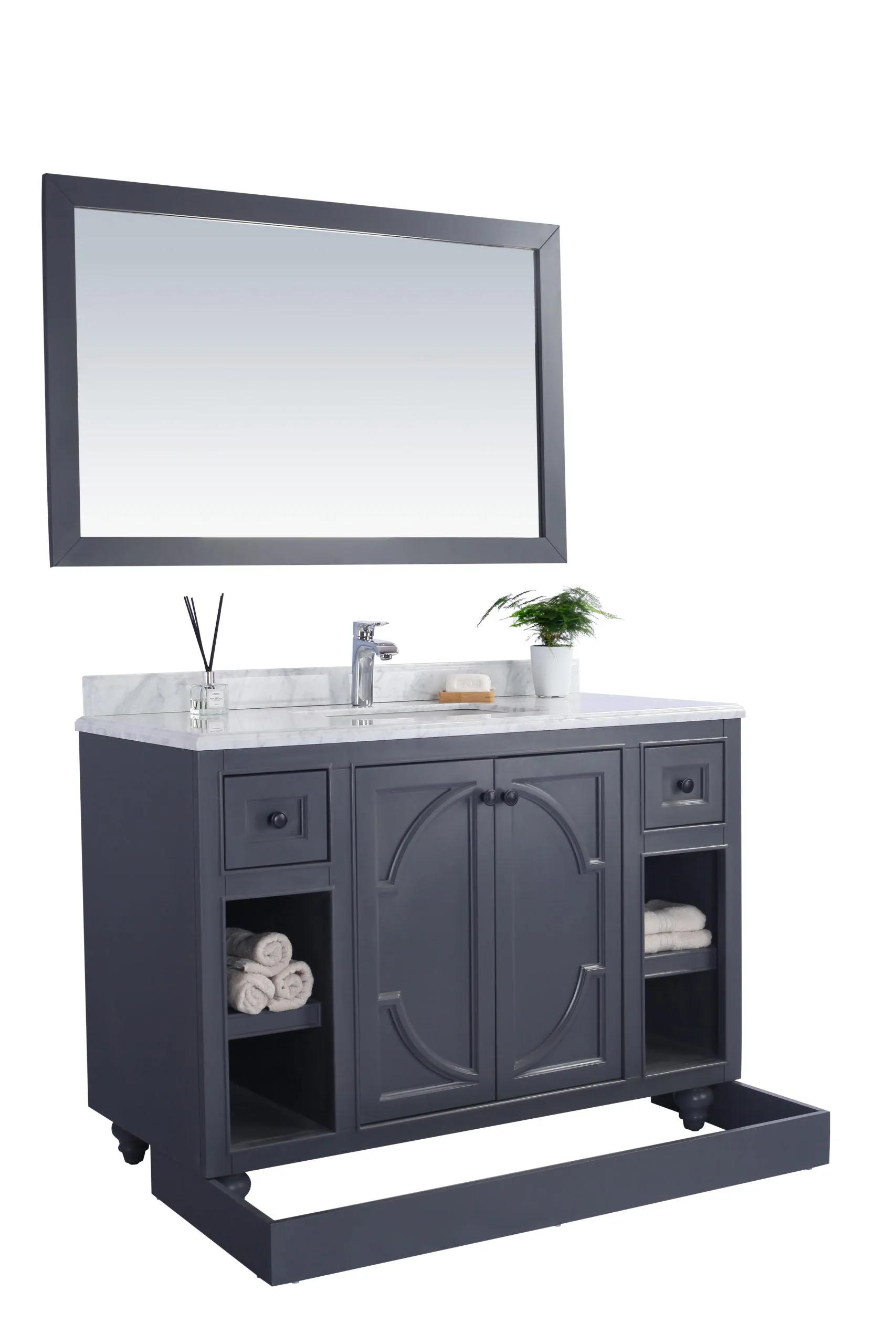 Odyssey 48" Maple Grey Bathroom Vanity with Countertop