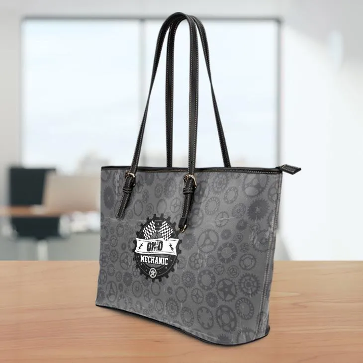 OH Mechanic Small Leather Tote Bag