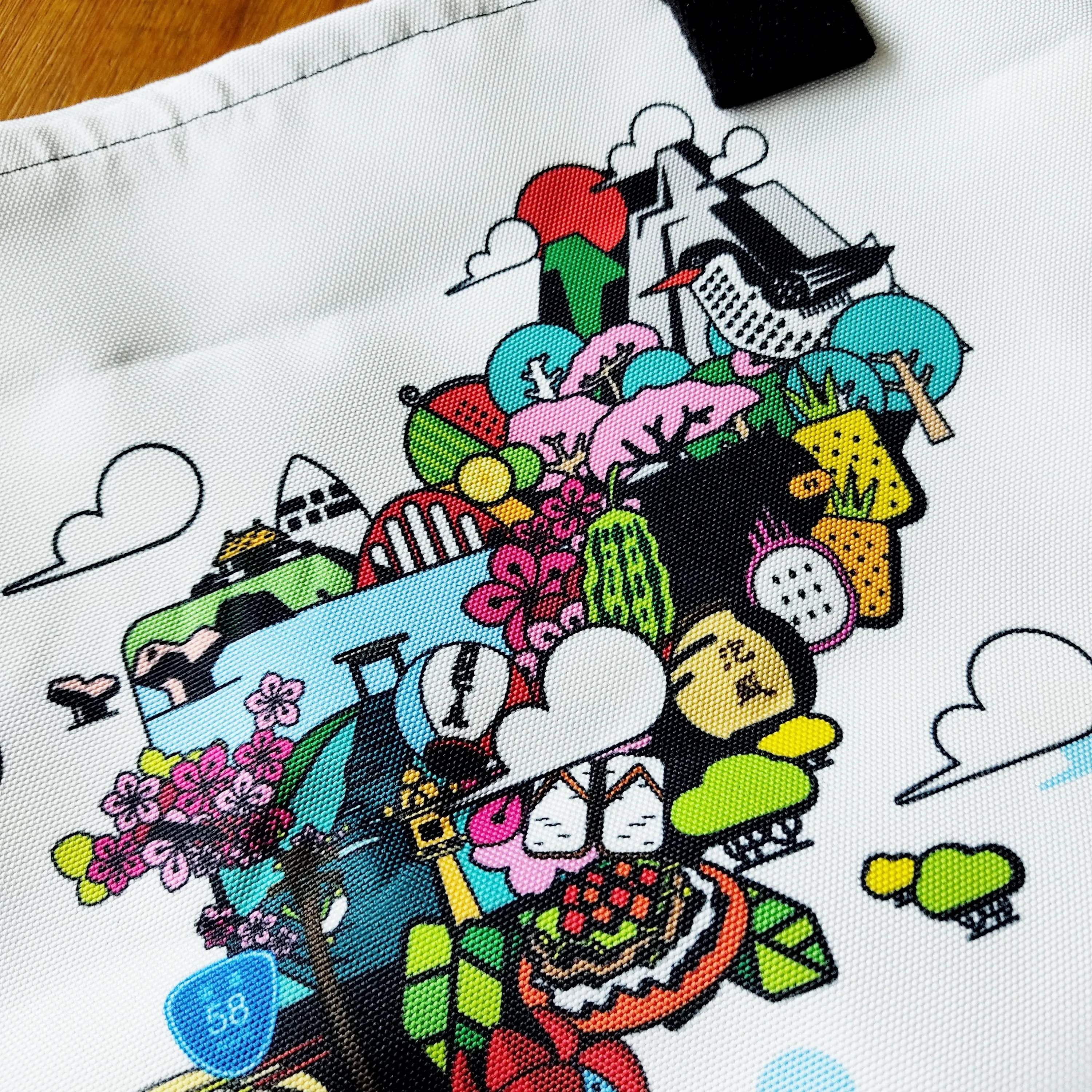 Okinawa Manhole Cover Map Large Tote