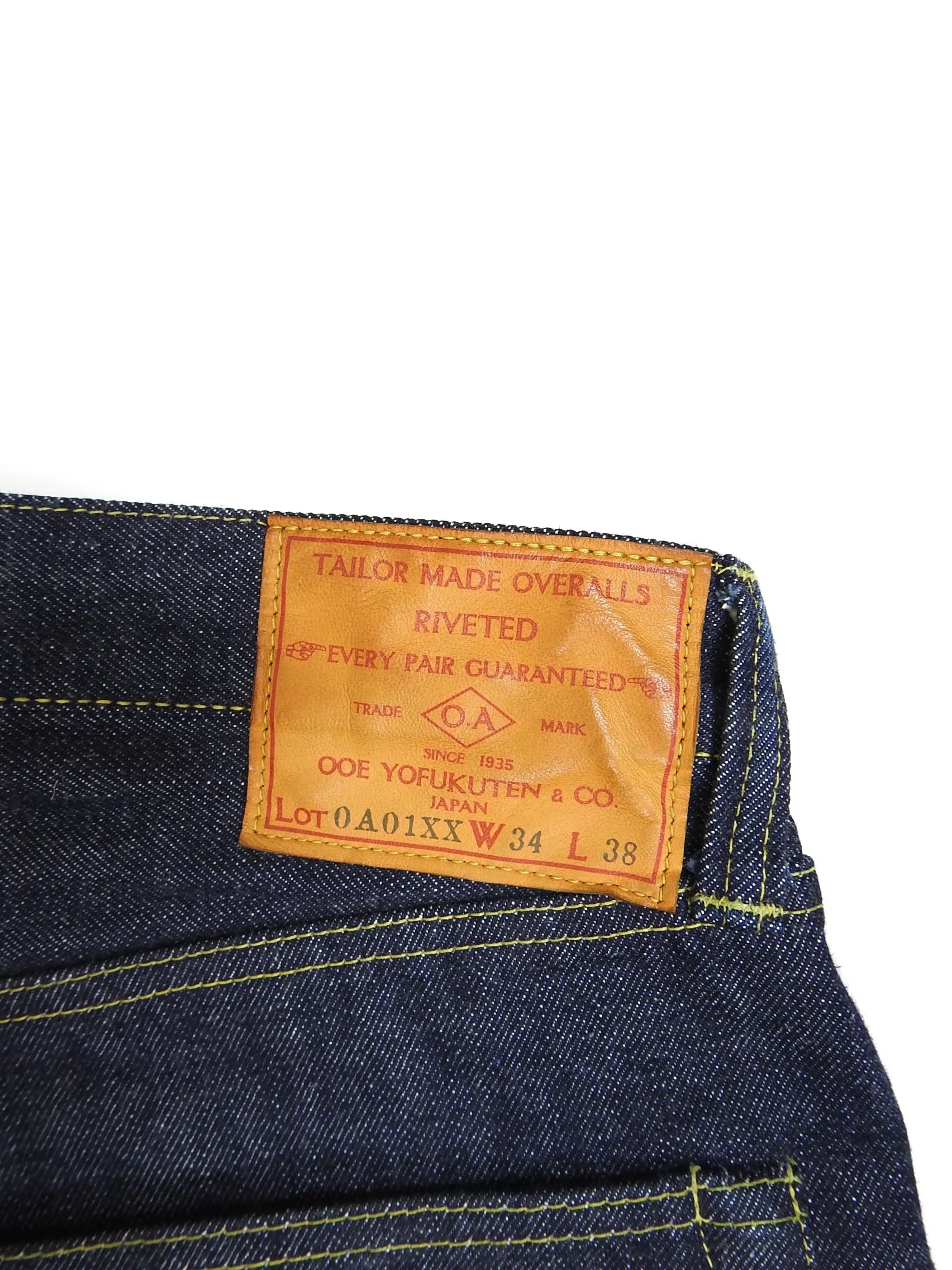 Ooe Yofukuten Selvedge Denim Size 32