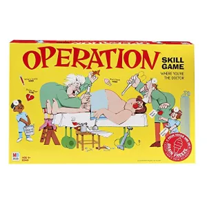 Operation Electronic Board Game With Cards Kids Skill Game Ages 6 and Up (Amazon Exclusive)