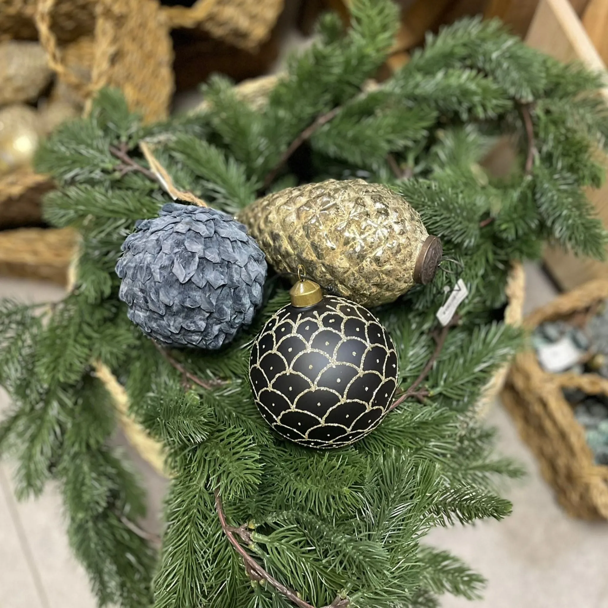 Ornament Mørklilla/Glitter