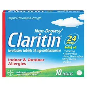 OTC Claritin Regular Strength 10mg 10 Tabs