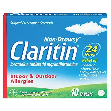 OTC Claritin Regular Strength 10mg 10 Tabs
