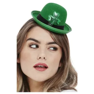 Paddy's Day Mini Bowler Hat, Felt