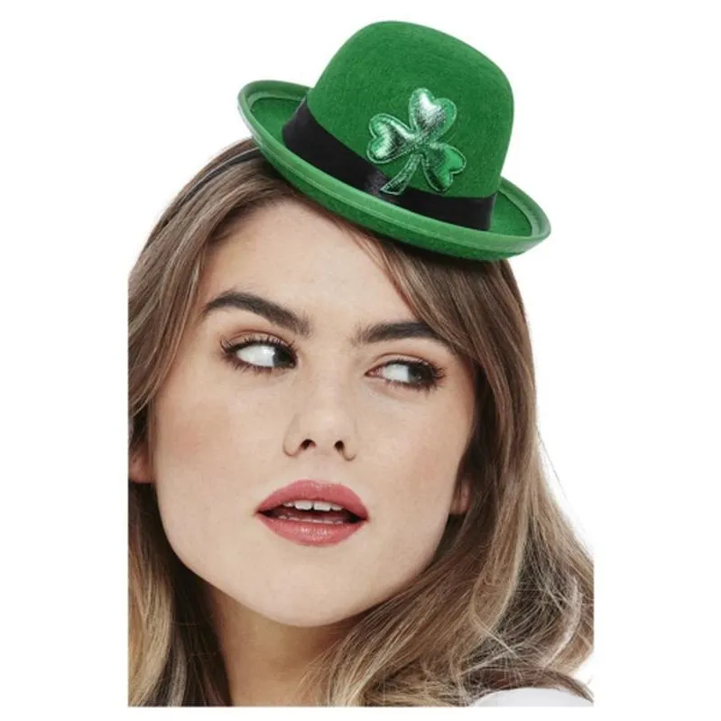Paddy's Day Mini Bowler Hat, Felt