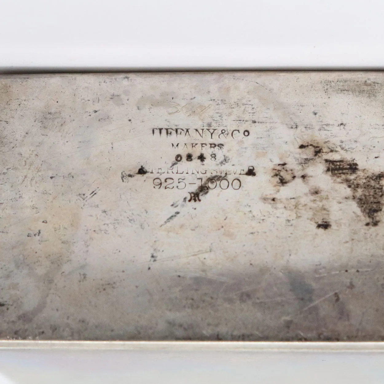 Pair of American Tiffany & Company Sterling Silver Talc Rectangular Vanity Bottles