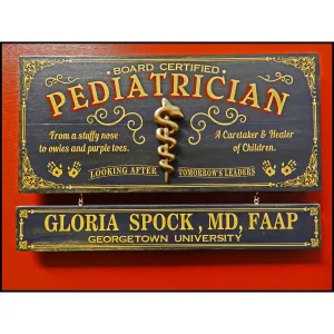 Pediatrician Wooden Plank Sign - Item #H0041