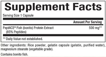 PEPTACE FISH PEPTIDES 500 MG, 90 CAP