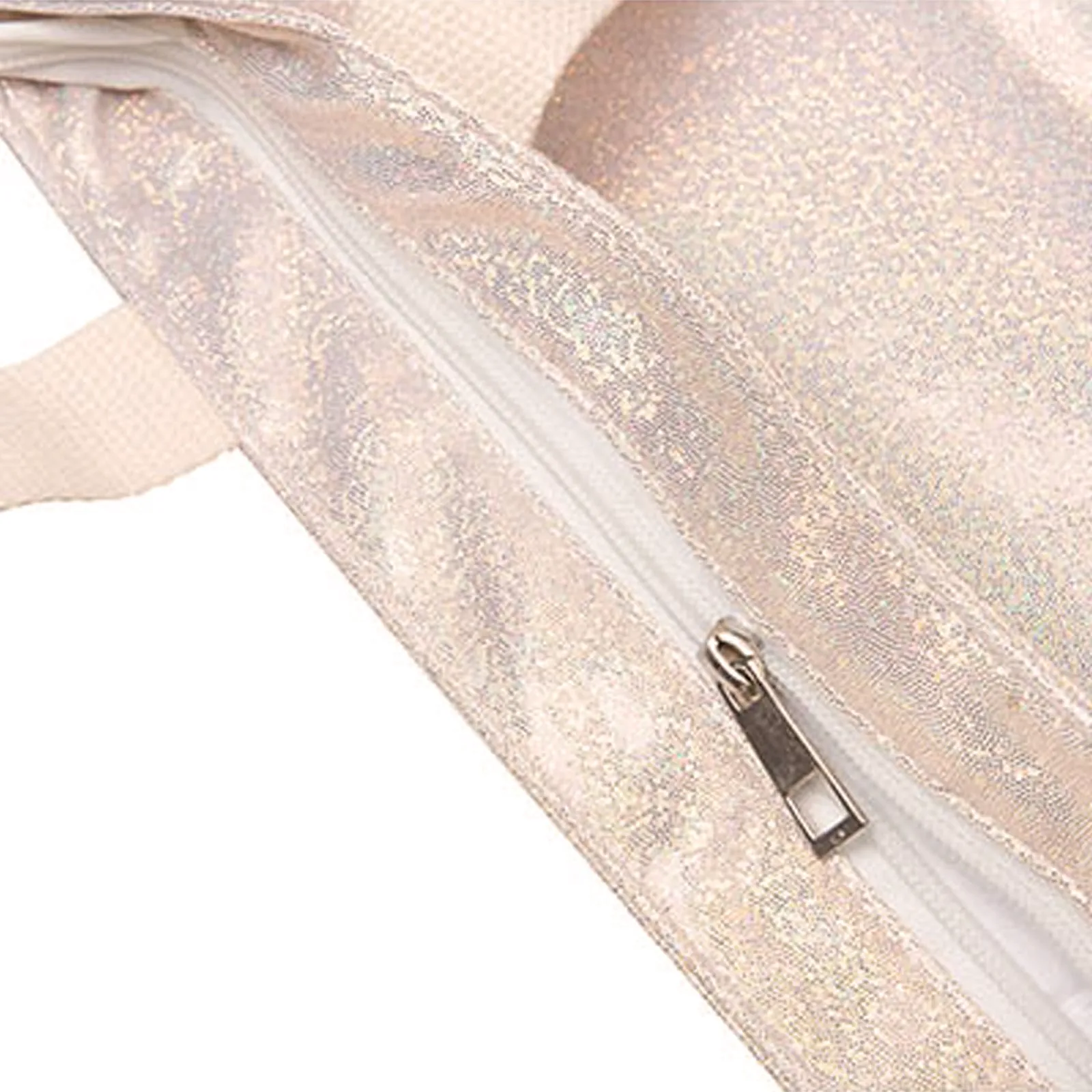 Personalised Glitter Tote Bag with Giraffe Pink Bows and Cute Text