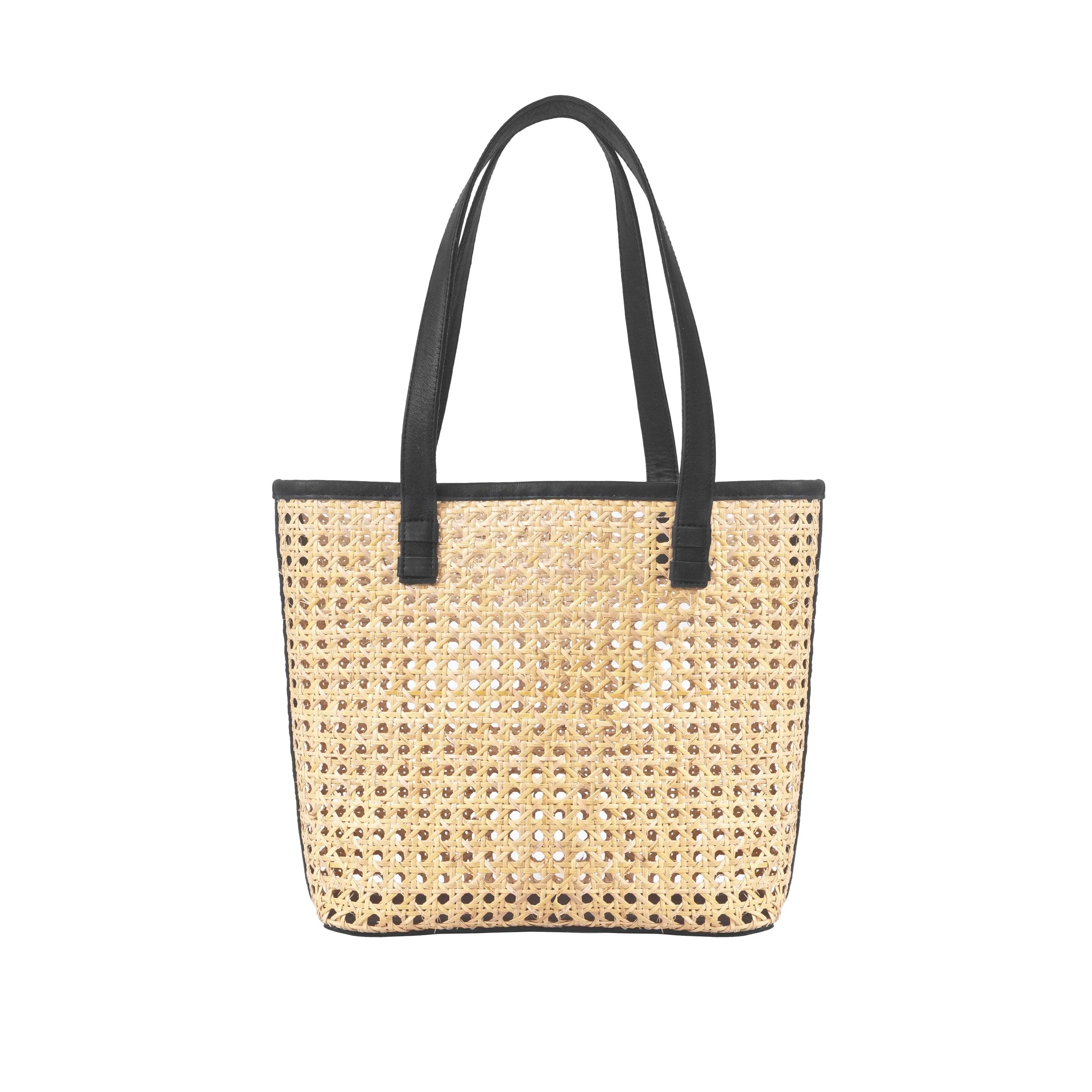 Petite French Market Rattan Tote