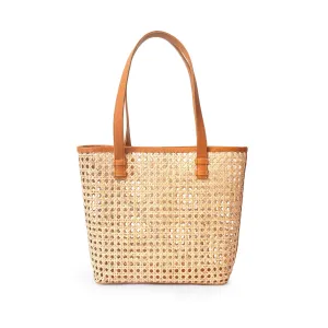 Petite French Market Rattan Tote