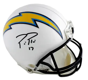 Philip Rivers Autographed/Signed Los Angeles Chargers Authentic Current Helmet