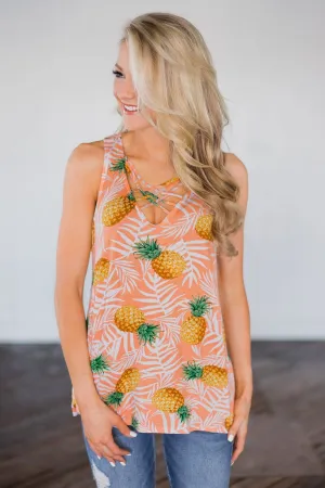 Pineapple Dreams Tank Top - Sherbert