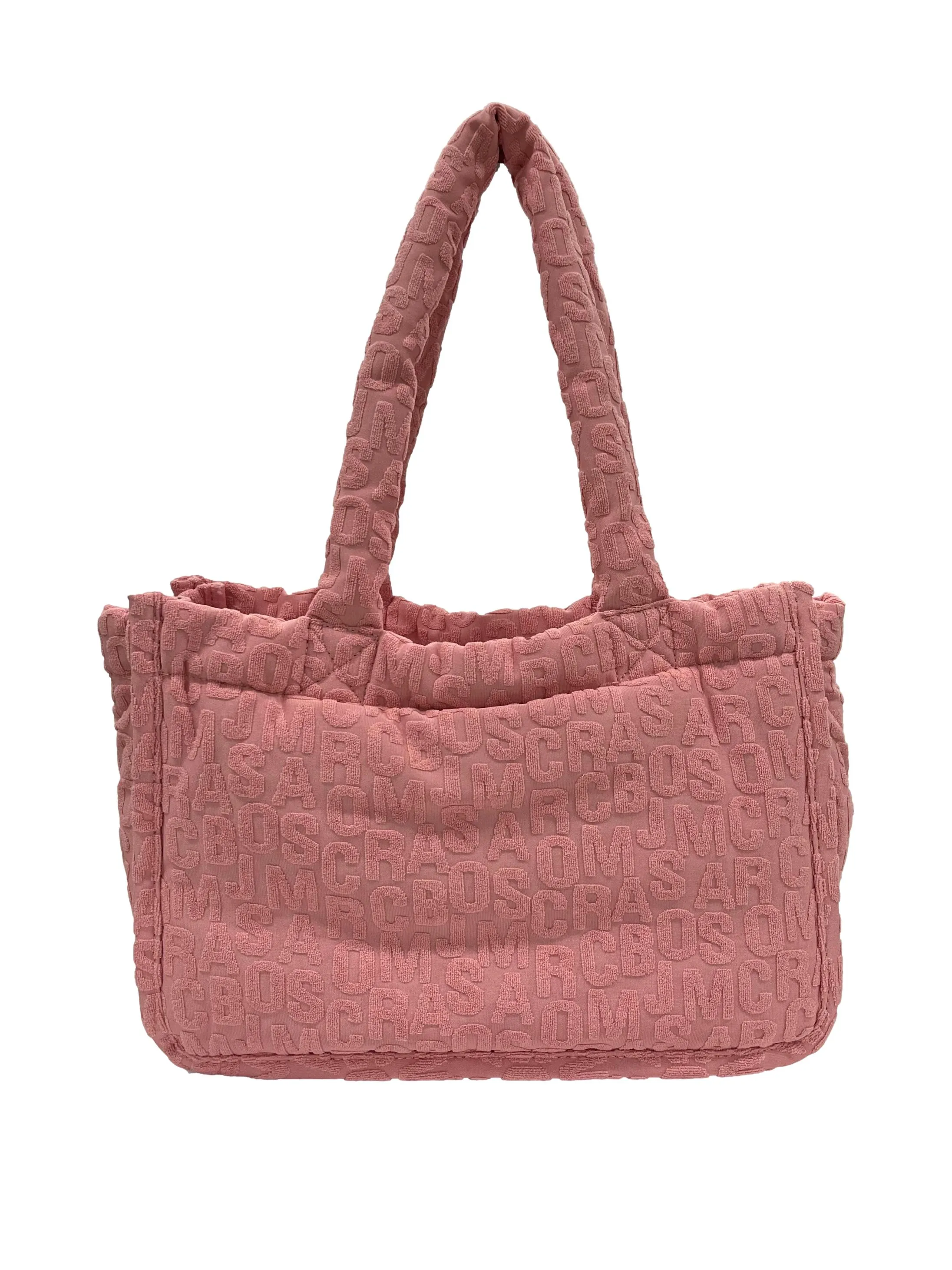 Pink Terry Jacobs Logo Patch Tote
