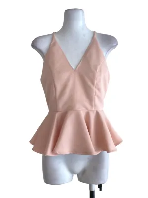 Pink V Neck Top