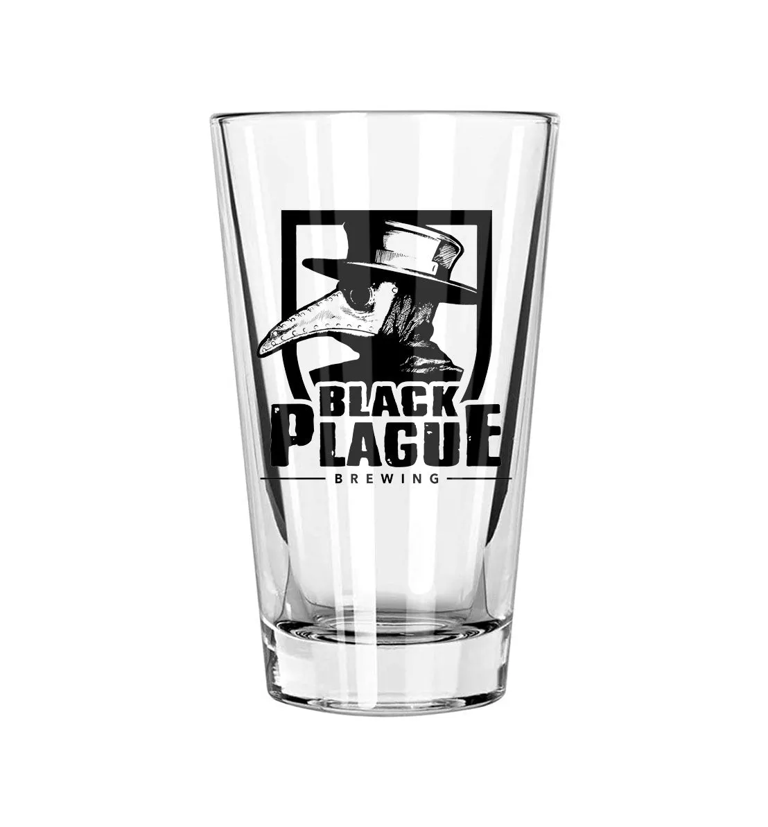 Plague Doctor Pint Glass