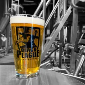 Plague Doctor Pint Glass