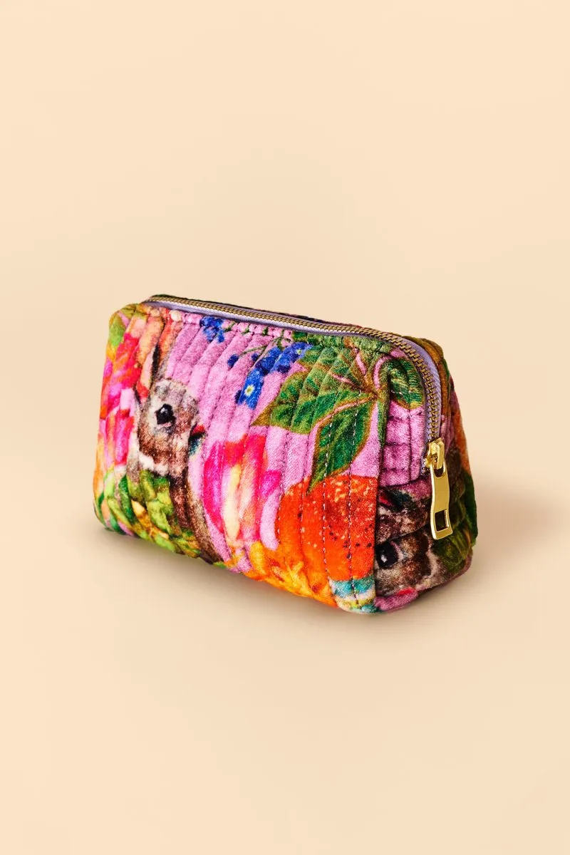 Powder Small Quilted Vanity Bag - Whimsical Woodland