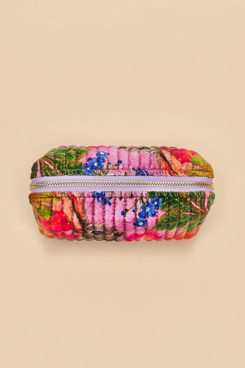 Powder Small Quilted Vanity Bag - Whimsical Woodland