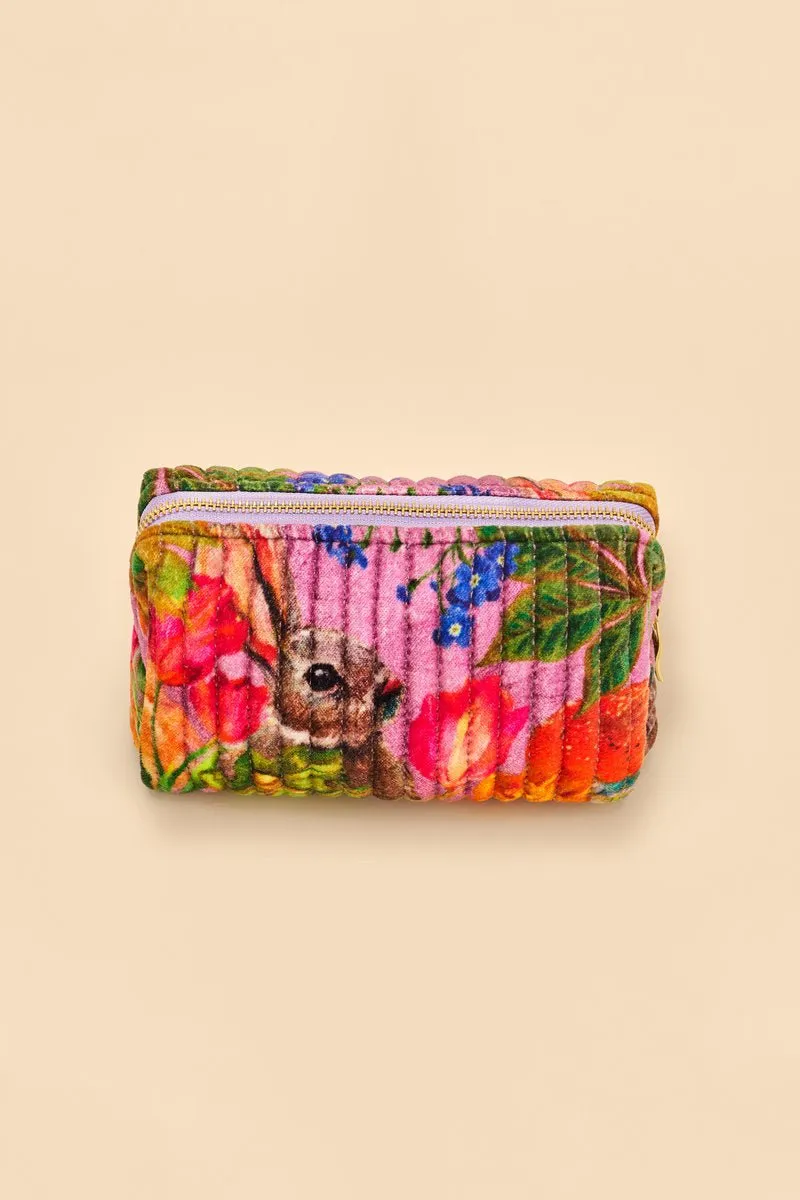 Powder Small Quilted Vanity Bag - Whimsical Woodland