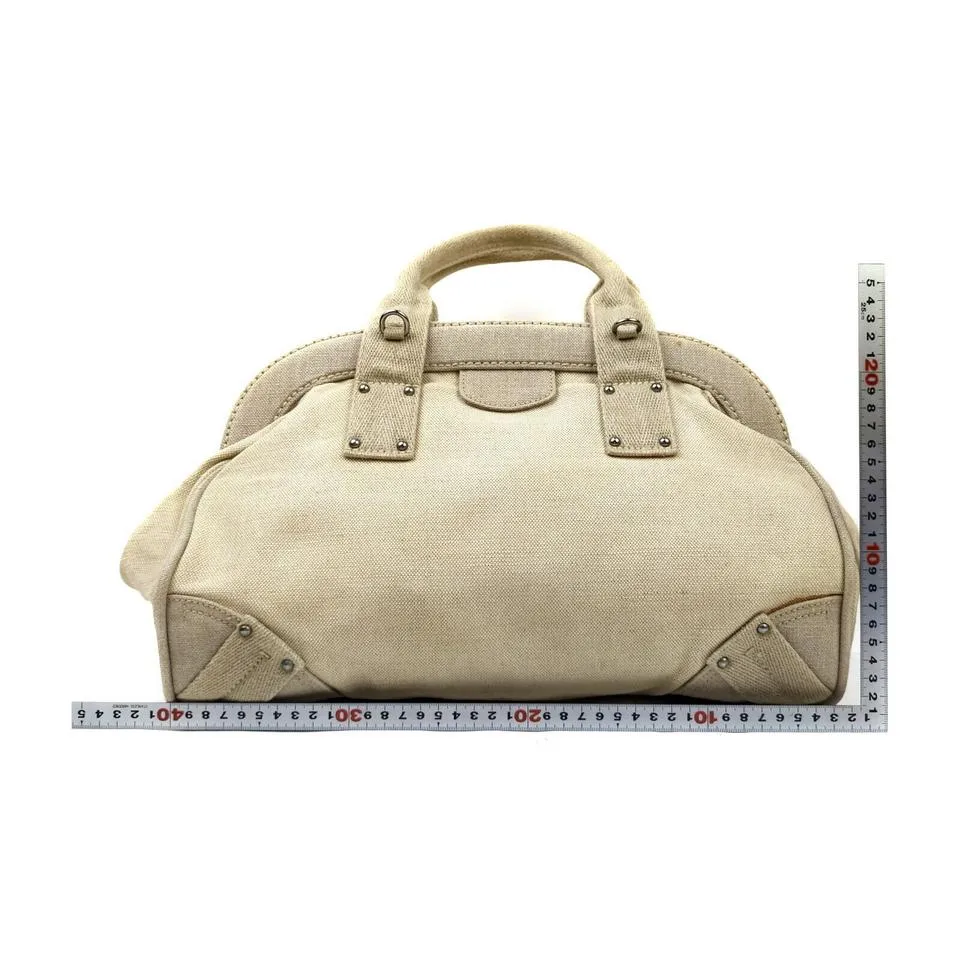 Prada Beige Frame Bowler Bag 863160