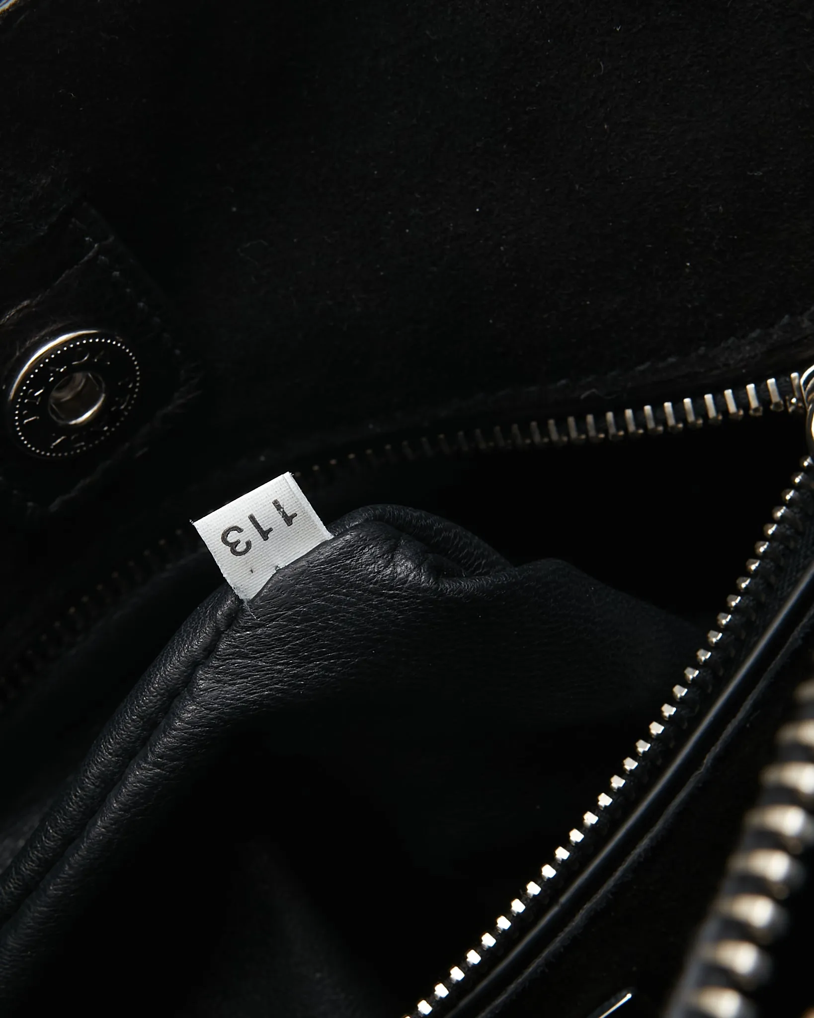 Prada Black Leather Glace Calf Twin Pocket Tote Bag