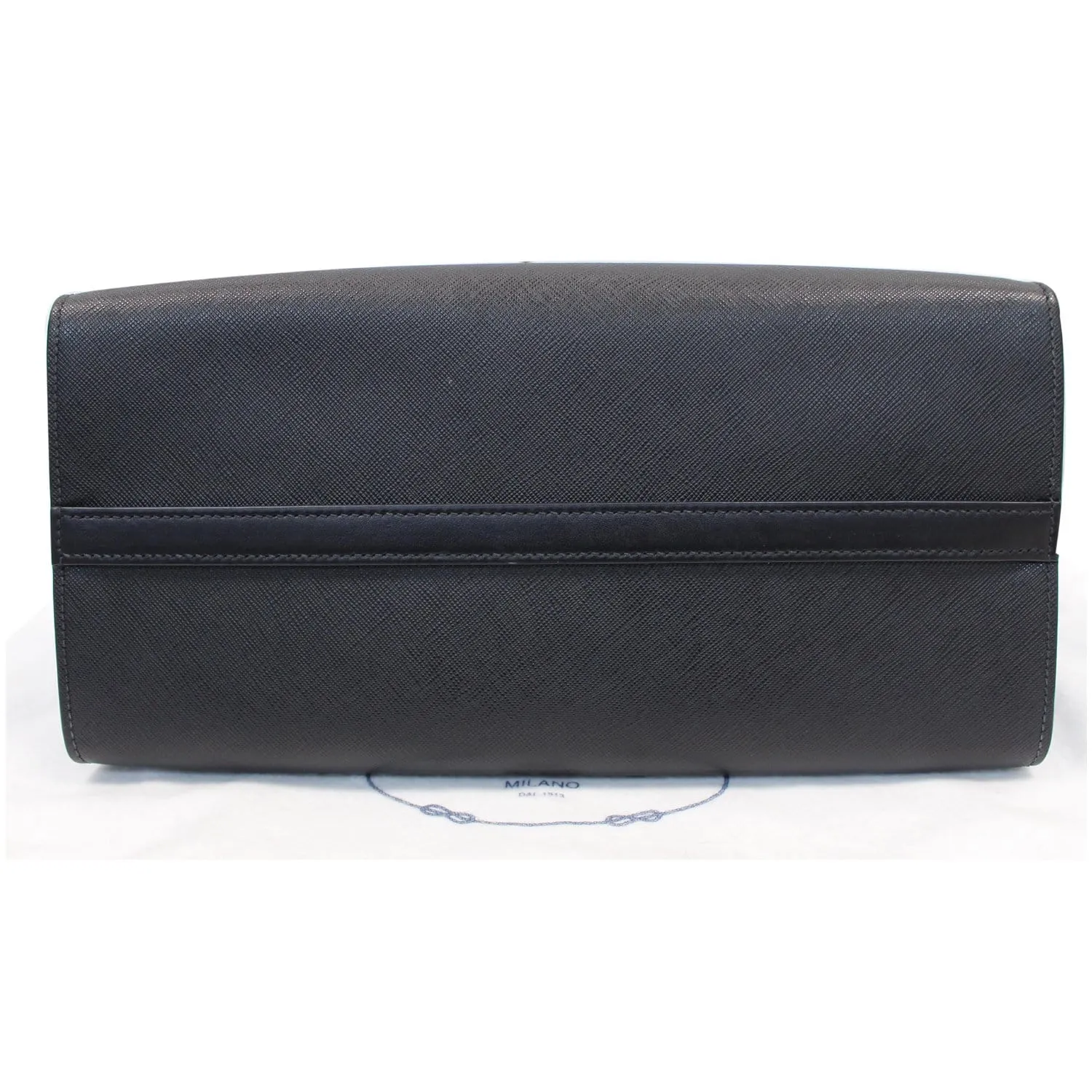 PRADA Paradigme Saffiano Leather Tote Shoulder Bag Black